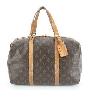 Louis Vuitton Monogram Sac Souple Leather Handbag Tote
